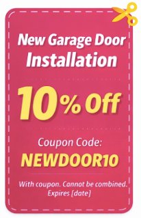 Coupon - New Garage Door Installation 10% Off